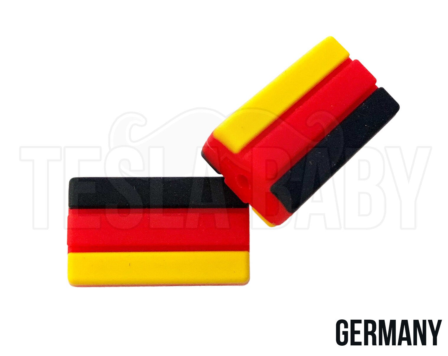 Silicone Germany Flag Focal Beads - Bulk Silicone Beads Wholesale - DIY Jewelry