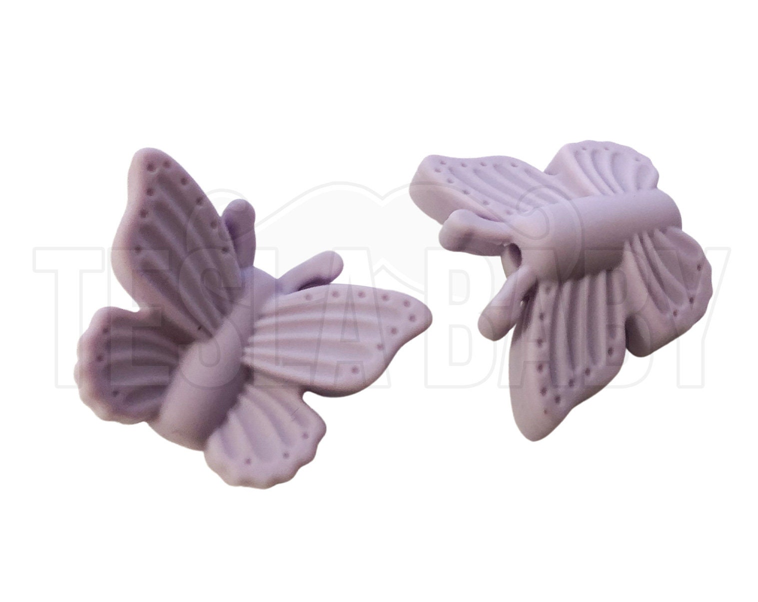 Silicone Mauve Butterfly Beads - Bulk Silicone Beads Wholesale - DIY Jewelry