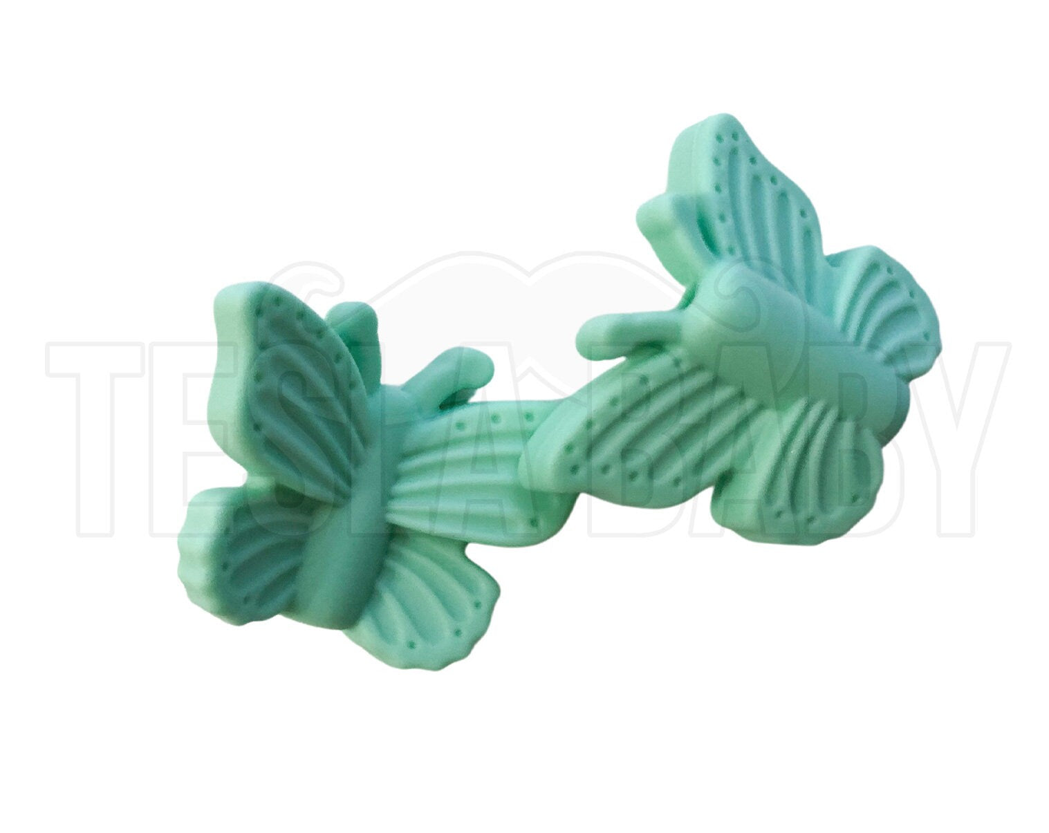 Silicone Mint Butterfly Beads - Bulk Silicone Beads Wholesale - DIY Jewelry