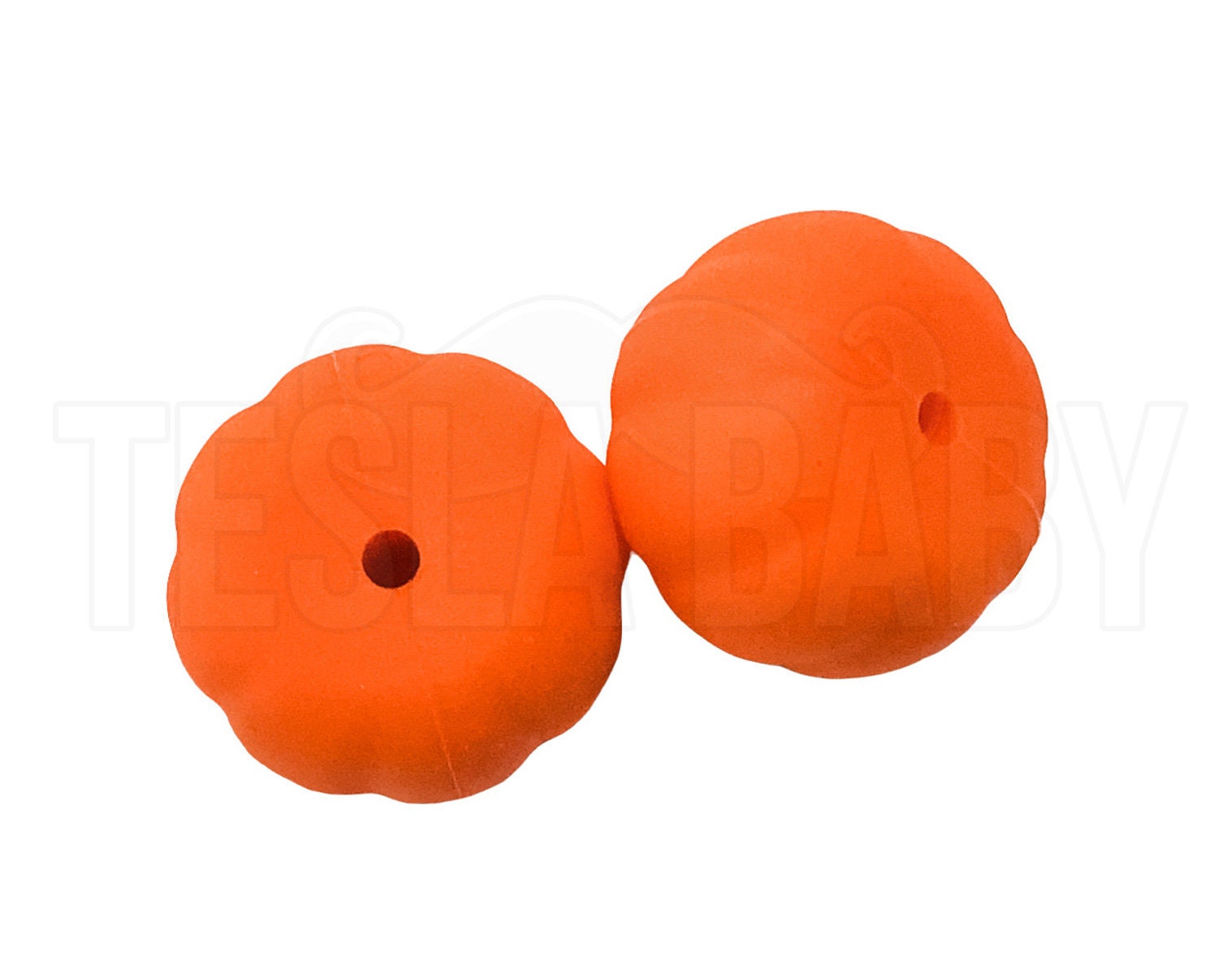 Silicone Orange Pumpkin Beads - Bulk Silicone Beads Wholesale - DIY Jewelry