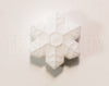Silicone White Snowflake Beads (small) - Bulk Silicone Beads Wholesale - DIY Jewelry