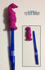 Silicone Pencil Topper - Seamless Silicone Knight Pencil Toppers in 4 Colors for Sensory Stimulation