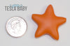 Orange Star Silicone Bead