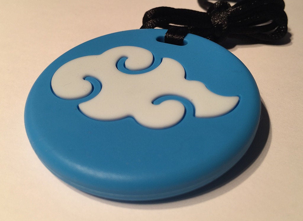 Silicone Teether / Pendant - Kumo (Cloud) - in three color combinations.