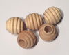 3/4" Beehive Wood Bead - Unfinished 5/16" hole.