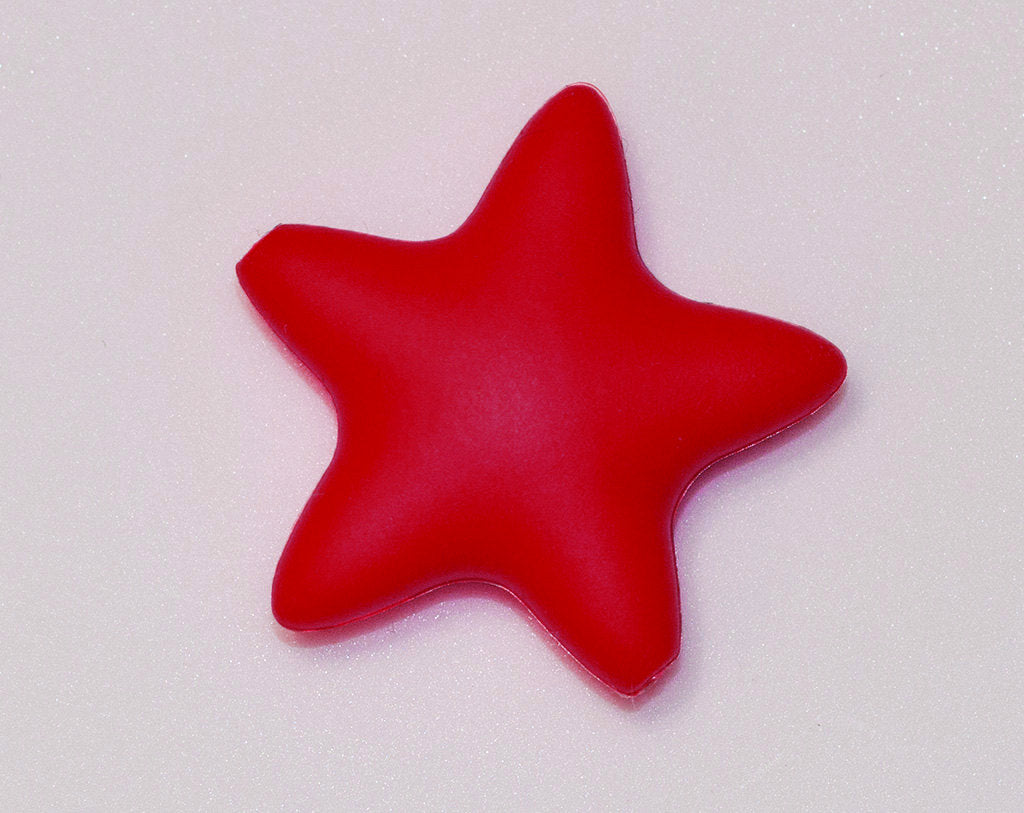 Red Star Silicone Bead