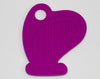 Silicone Harp Pendant in Purple - Silicone Teething, Silicone Teether, Teething Pendant