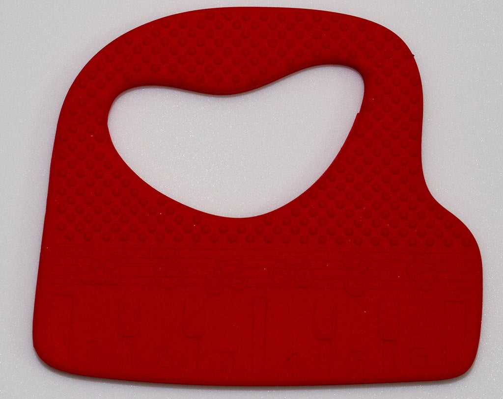 Silicone Keyboard / Piano Teether in Red - Silicone Teething, Silicone Teether, Teething Pendant