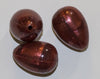 Ruby Metallic Silicone Egg / Teardrop - 1 in x 3/4 in