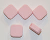 SALE - 1-5 Tile Silicone Beads in Baby - Square with Rounded Edges - 20 mm x 20 mm x 8 mm