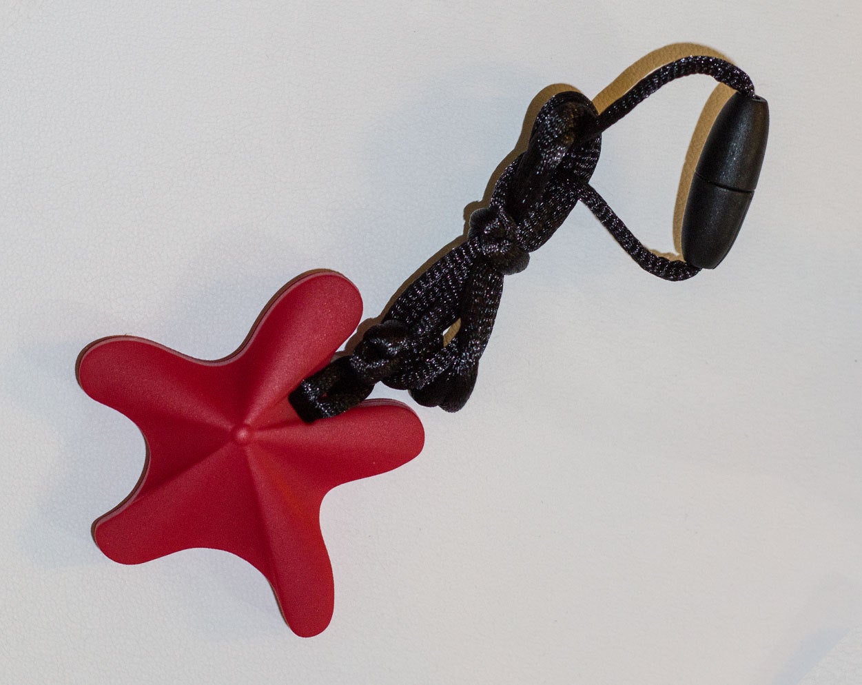 1 Silicone Starfish Teether / Pendant in Red - Silicone Teething, Silicone Teether, Teething Pendant