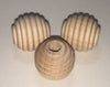 1" Beehive Wood Bead - Unfinished 5/16" hole.