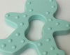 1 Silicone Gingerbread Teether / Pendant in Mint - Silicone Teething, Silicone Teether, Teething Pendant