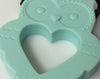 1 Silicone Owl Teether / Pendant in Mint - Silicone Teething, Silicone Teether, Teething Pendant