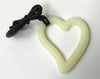 1 Silicone Heart Teether / Pendant in Butter - Silicone Teething, Silicone Teether, Teething Pendant