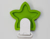Star Pacifier Clip - Chartreuse - Silicone