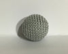 0.78" / 20 mm Crochet Wood Bead in Dove (912)