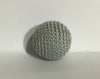 1.06" / 27 mm Crochet Wood Bead in Dove (912)