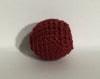 0.78" / 20 mm Crochet Wood Bead in Dk Red (7020)