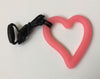 1 Silicone Heart Teether / Pendant in Red